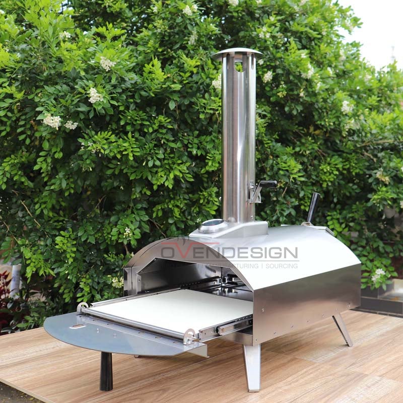 Outdoor Pizza Oven Portable Camping 2-in-1 Pizza And Grill Oven,charcoal Or  Hardwood Pellets Heated ,with 13square Pizza Stone - Bbq Grills -  AliExpress