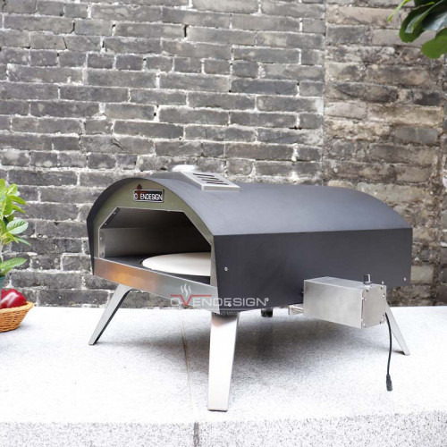 Portable Easily Assembled Gas Pizza Oven With Electric Rotation Pizza Stone