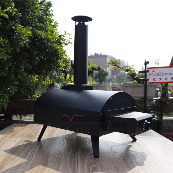 Latest Design Drawer Type Black Spray Process Outdoor Gas Pizza Oven