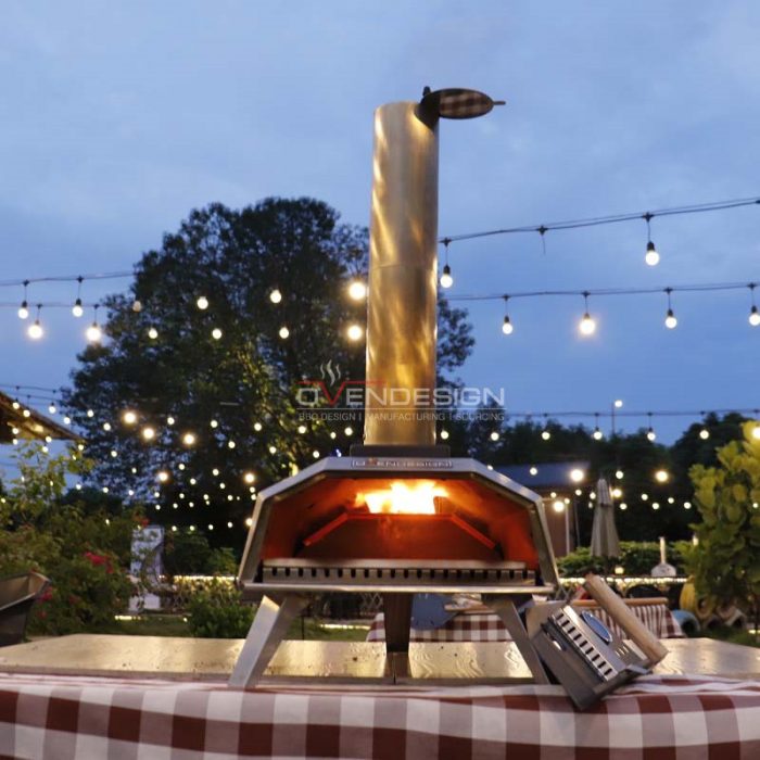 Outdoor Portable Powder Coated Wood-fired Pizza Oven