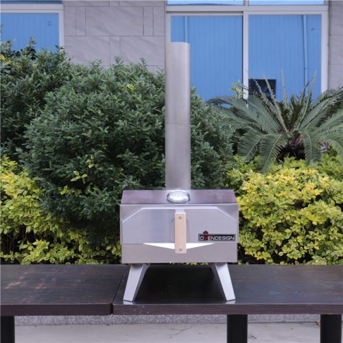 Outdoor portable wood fire pizza oven