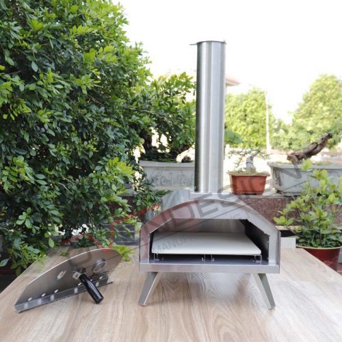 Portable Gas Outdoor Pizza Oven, Stainless Steel Outdoor Pizza Oven QQG-1-S