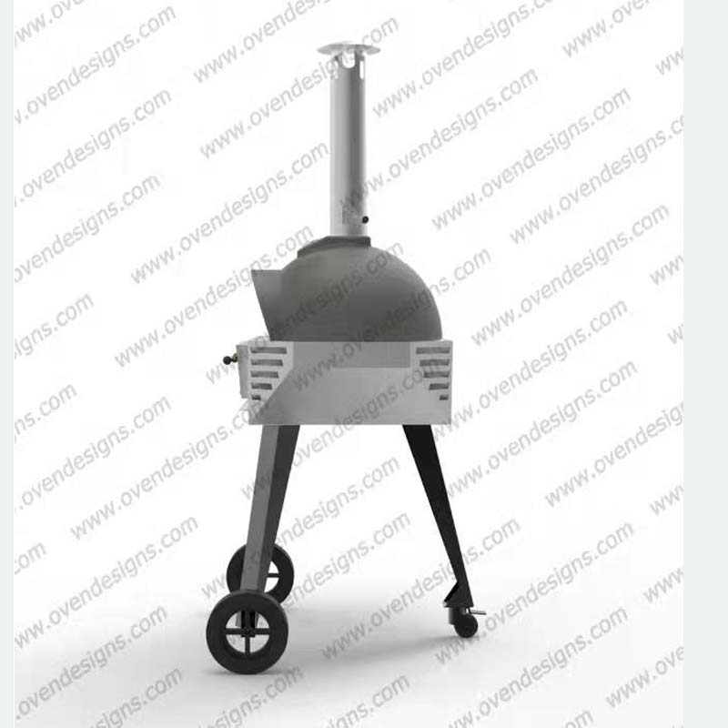 600mm diameters wood-fire separate burning room clay pizza oven(3)