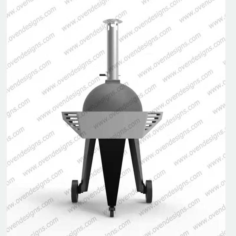 600mm diameters wood-fire separate burning room clay pizza oven(9)