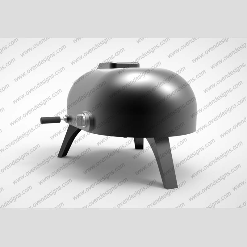 Goose Egg Shape Gas Type Manually Rotate Pizza Oven GE-G-PR-1(4)