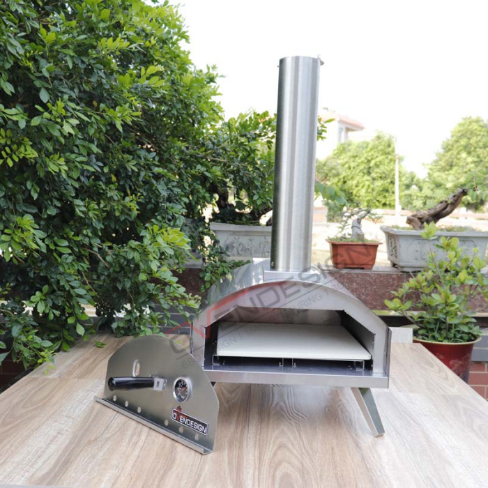 Portable Wood-fire Outdoor Pizza Oven QQW-1-S (2)